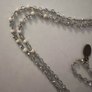 Boutique beaded necklace with fringe detailing